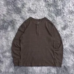 sonoma 90s ワッフルヘンリーネック　ブラック　茶色