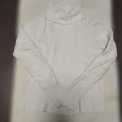 A DAY IN THE LIFE タートルネックニット S アイボリー