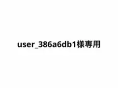 user_386a6db1さま専用