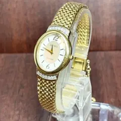 【稼働品】SEIKO セイコー エクセリーヌ クォーツ 腕時計　文字盤シェルのサムネイル
