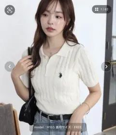 WEGO U.S. POLO ASSN. 別注コンパクトサマーニットポロシャツ