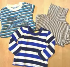 ボーダー　ロンT まとめ売り　ムージョンジョン CUCCO他　80〜90 ベビー