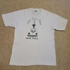 ヘインズ テニス プリントTシャツ USA製 企業 80sビンテージ