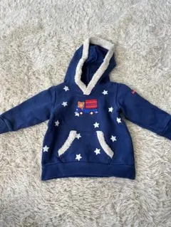 ホットビスケッツ ミキハウス トレーナー 車 青 80cm