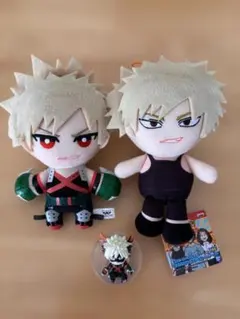僕のヒーローアカデミア ヒロアカ 爆豪勝己 ぬいぐるみ フィギュア 3点セット