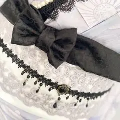 成人式振袖　卒業式袴　浴衣着物　帯飾りかっこ可愛い黒リボン帯揚げ　定番王道髪飾り