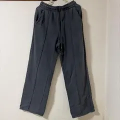 GU ウォッシュドスウェットプルオンパンツ L ダークグレー