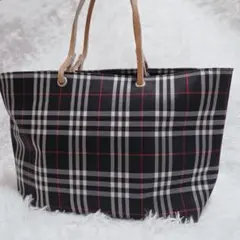 BURBERRY バーバリー ノバチェック ナイロン トートバッグ ハンドバッグ