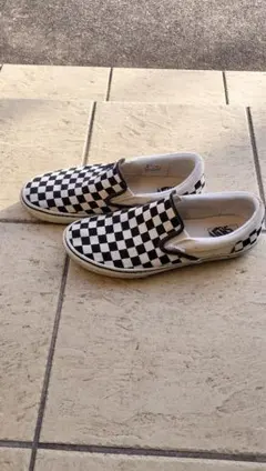 Vans チェッカーパターン スリッポン