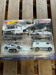 Hot Wheels FORD RS200 & RALLY VAN