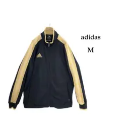 adidas アディダス　Mサイズ トラックジャケット 黒 金 黄 メンズ