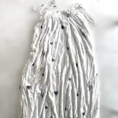 ジェラートピケ キャミワンピース　ハート柄　数回使用のみ