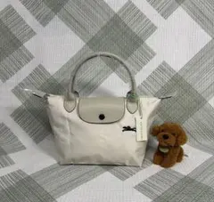 《LONGCHAMP》ル　プリアージュ ハンドバッグ S/白