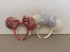 ディズニー ミニーマウス カチューシャ 2点セット