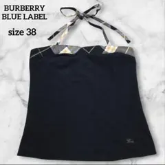BURBERRY BLUE LABEL ノースリーブ　ホルダーネック BURBERRY BLUE LABEL ノースリーブ ホルダーネック BURBERRY BLUE