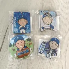 柳川投手 缶バッジ他セット