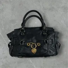 【 00s archive hand bag heart gold y2k 】