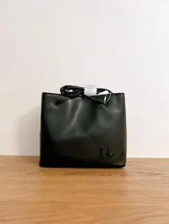 ミラオーウェン milaowen 巾着ショルダーバッグ ブラック