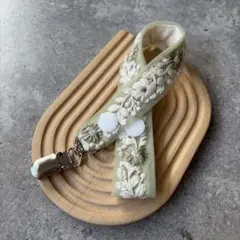 リール付きストラップ2 ミナペルホネン ハンドメイド - メルカリ