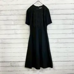 Daima 総レース切替ブラックワンピース 大人上品 冠婚葬祭 フォーマル着回し