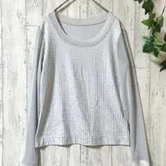 美品✨HIROKO BIS ドット柄カットソー 長袖 9号 Mのサムネイル