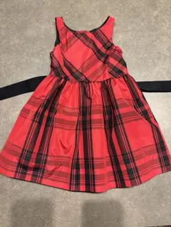 ラルフローレン　赤チェック ワンピース　ベビードレス　90 100