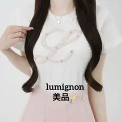 ルミニョン　ビジュー　ツイード　Tシャツ　lumignon ホビ垢　ピンクのサムネイル