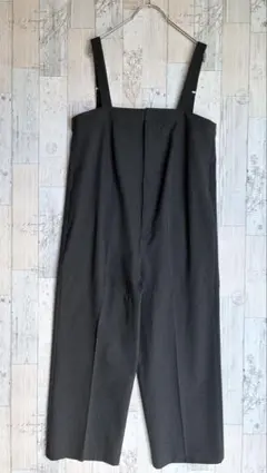 美品　for/c レディースサロペットパンツ　ストラップ調整可能　グレー