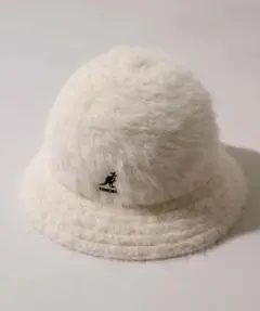 KANGOL☆Furgora Casual アンゴラ☆美品☆L アイボリー