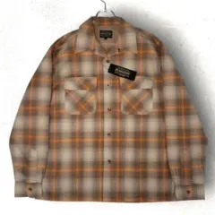PENDLETON 好配色 オンブレ シャドー チェック オープン カラーシャツ