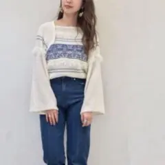 フリンジニットプルオーバー* Kastane