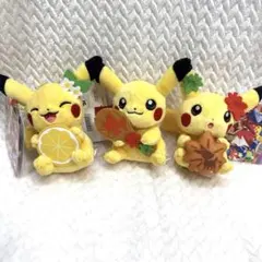 匿名配送 ポケモンセンターヒロシマ ピカチュウ マスコット 3種セット