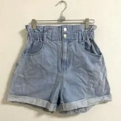 ライトブルーデニムショートパンツ