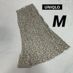 UNIQLO × INES イネス　 ツイストプリーツ　ロングスカート　M