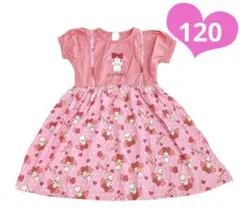 新品キャラクター❤︎マイメロ❤︎キャミ風ワンピース120cmのサムネイル