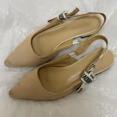 【人気】Dior J'ADIOR スリングバックパンプス フラット 37