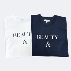 BEAUTY & YOUTH Tシャツ 2枚セット XL ホワイト ネイビー