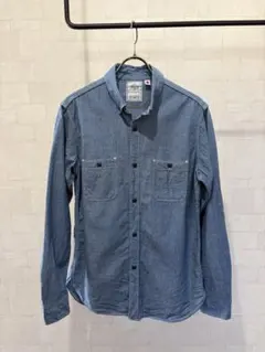 【美品】B:MING by BEAMS 日本製 デニムシャツ 長袖 メンズＬ