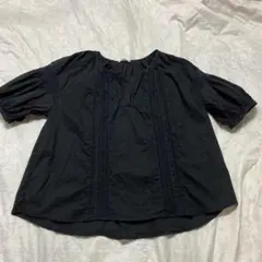 テチチ半袖チュニック黒Fのサムネイル
