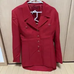 バブリーな真っ赤なセットアップスーツ　Mサイズ