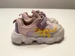 恐竜プリント スニーカー ベルクロ 15cm