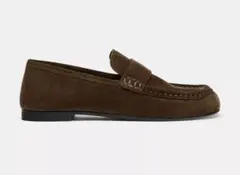 ZARA】スプリットスエード ペニーストラップ ローファー 36 - メルカリ