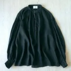 UNITED ARROWS バンドカラーシャツ 麻100% 黒 リネン UNITED ARROWS バンドカラーシャツ 麻100% 黒 リネン - メルカリ