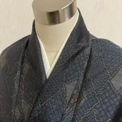 KJ1436 大島紬 身丈152.5cm 着物 正絹