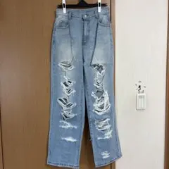 PAGEBOY ダメージデニム　ストレートパンツのサムネイル