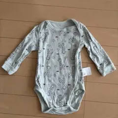 UNIQLO キリン柄ロンパース 70cm ミントグリーン
