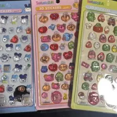 Tamagotchi 3Dステッカー 3枚セット