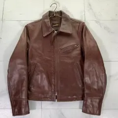 Freedom 牛革 レザージャケット 34 ブラウン 2026年最新】FREEDOM メンズ シングルライダースの人気アイテム - メルカリ