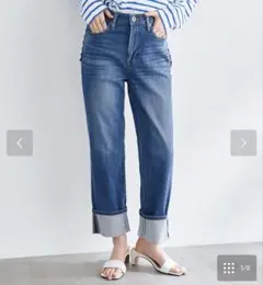 〈SOMETHING ELSA〉ストレートデニムパンツ　Mサイズ