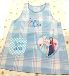 アナと雪の女王 アナ雪 エプロン ディズニー エルサ アナ M～L 学校 保育園
